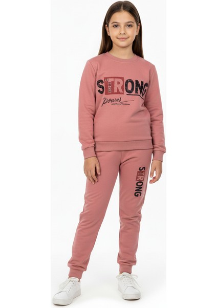 Strong Motif Kız Çocuk Eşofman MNK0625 fiyatları