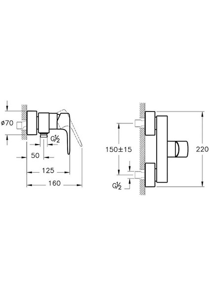 Modern Yuvarlak Duş Bataryası, Metalik Şık Tasarım, Dayanıklı ve Kullanışlı fiyatları