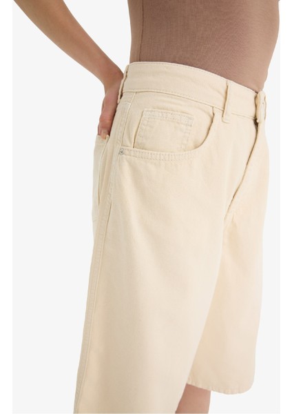 Coool Normal Bel Kısa Paça Gabardin Bermuda Şort F3133AX25HS