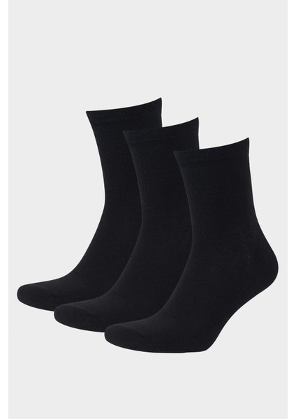 Erkek 3'lü Pamuklu Soket Çorap F5318AXNS