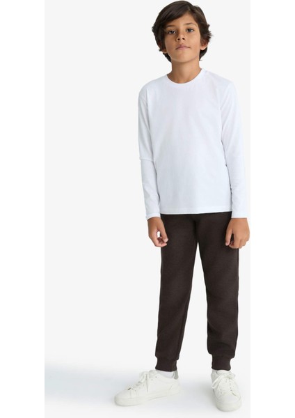 Erkek Çocuk Beli Paçası Lastikli Cepli Jogger Eşofman Altı C7635A825WN