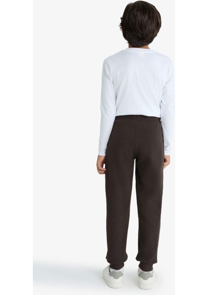 Erkek Çocuk Beli Paçası Lastikli Cepli Jogger Eşofman Altı C7635A825WN