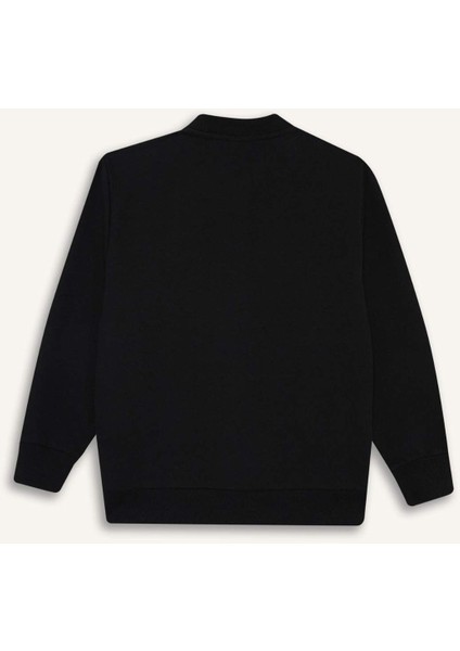 Erkek Çocuk Kolej Yaka Fermuarlı Bomber Ceket F4549A825AU