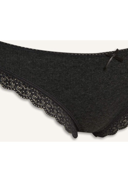 Dantel Detaylı Ribana 3'lü Brazilian Külot-Fall in Love D8672AX25AU