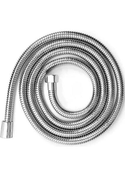 Gri Spiralli Duş Hortumu 150CM, Yüksek Kalite ve Esneklik Sağlar