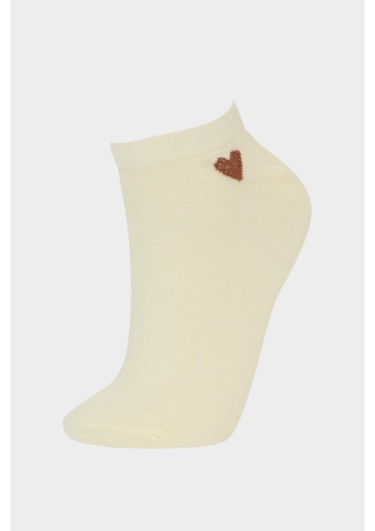 Kadın 5'li Pamuklu Patik Çorap F5628AXNS