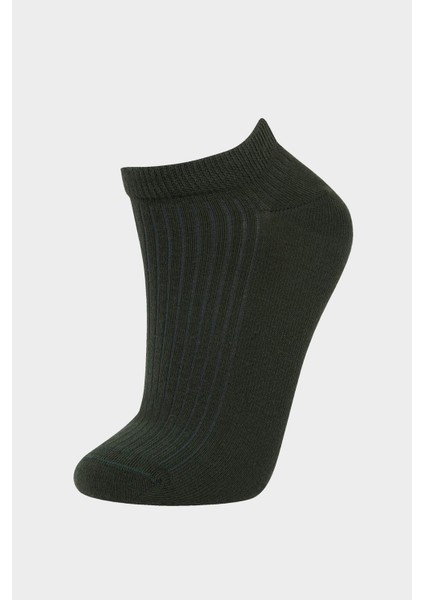 Kadın 7'li Pamuklu Patik Çorap F5658AXNS