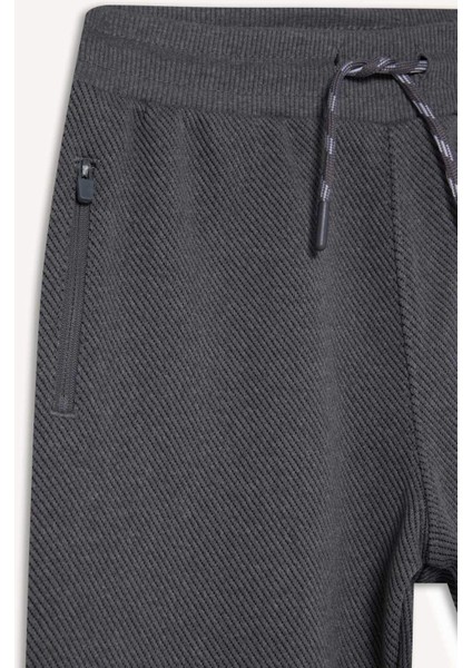 Erkek Çocuk Beli Paçası Lastikli Cepli Jogger Eşofman Altı C7635A825WN