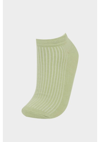 Kadın 3'lü Pamuklu Patik Çorap F5430AXNS