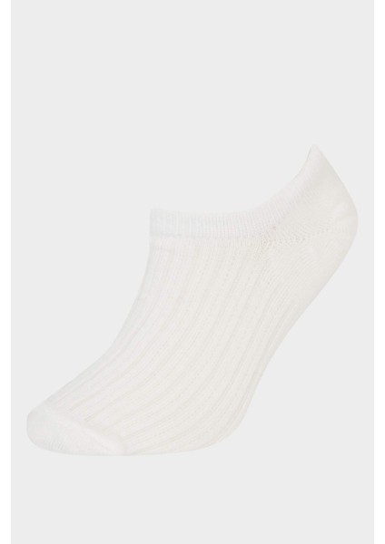 Kadın 3'lü Pamuklu Sneaker Çorap F5427AXNS