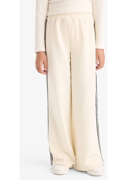 Kız Çocuk Beli Lastikli Wide Leg Geniş Paça Eşofman Altı F5262A825AU