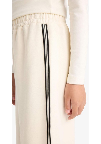 Kız Çocuk Beli Lastikli Wide Leg Geniş Paça Eşofman Altı F5262A825AU