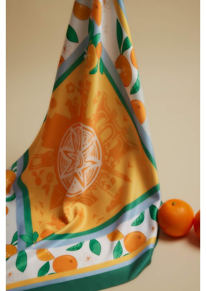 Kadın Antalya Temalı Fular F5210AXNS