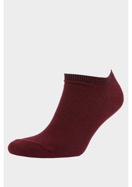 Kadın Rahat Lastikli 7'li Pamuklu Patik Çorap F5657AXNS