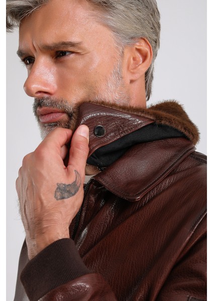 Alexandr Erkek Pilot Deri Mont indirimleri