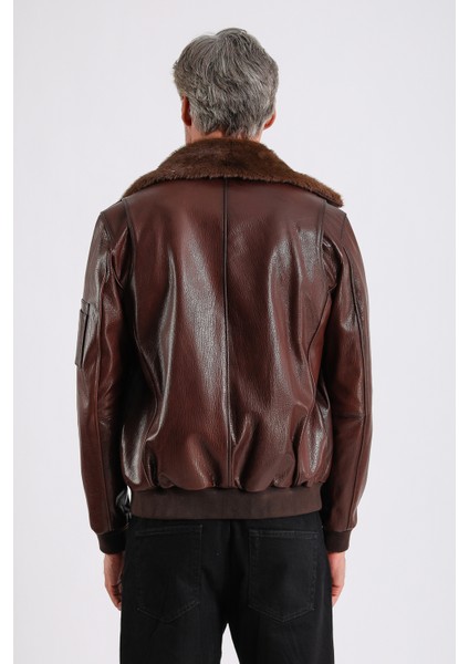 Alexandr Erkek Pilot Deri Mont