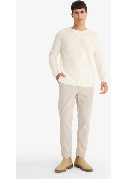 Regular Fit Düz Paça Chino Pantolon F3752AX25AU