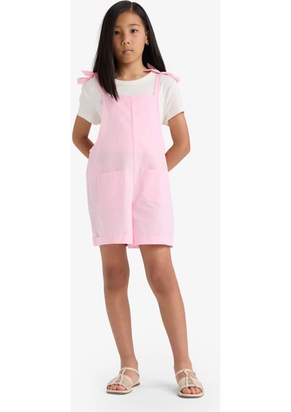 Kız Çocuk Viskon Askılı Tulum F5782A825SM