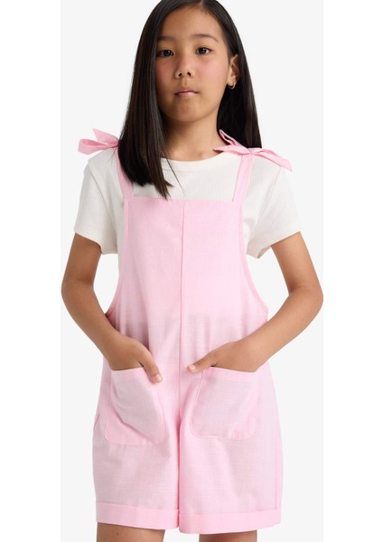 Kız Çocuk Viskon Askılı Tulum F5782A825SM