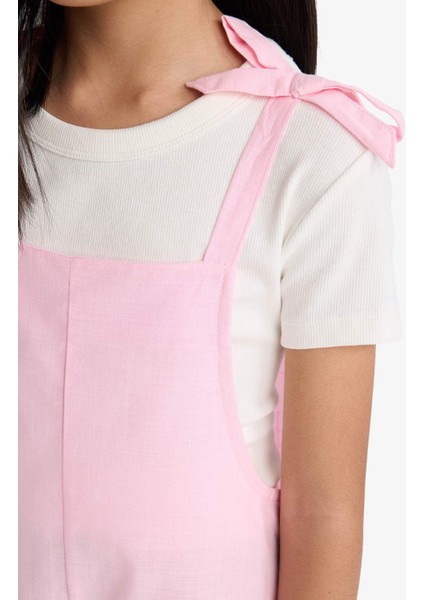 Kız Çocuk Viskon Askılı Tulum F5782A825SM