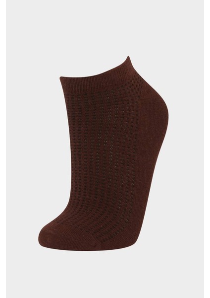 Kadın 5'li Pamuklu Patik Çorap