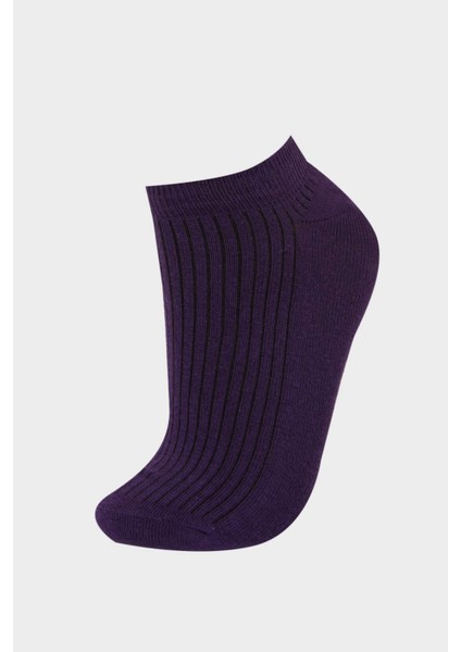 Kadın 3'lü Pamuklu Patik Çorap F5430AXNS