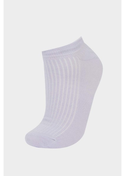 Kadın 3'lü Pamuklu Patik Çorap F5430AXNS