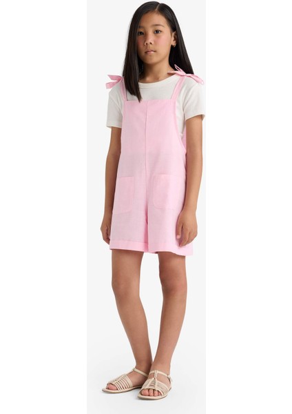 Kız Çocuk Viskon Askılı Tulum F5782A825SM