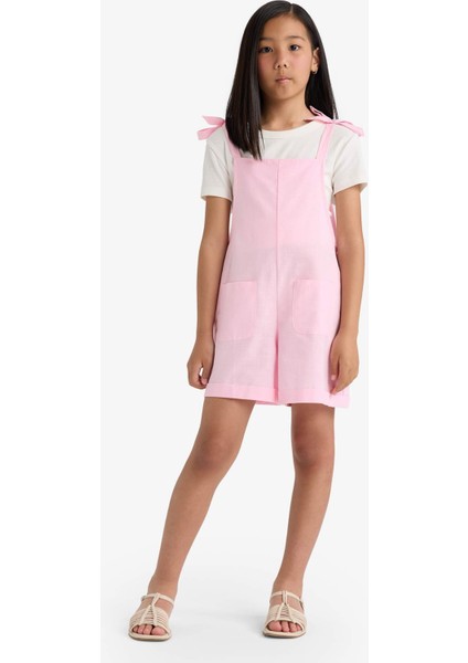 Kız Çocuk Viskon Askılı Tulum F5782A825SM