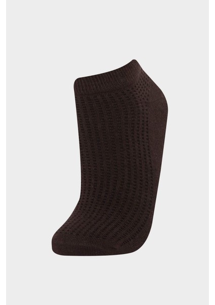 Kadın 5'li Pamuklu Patik Çorap F5431AXNS