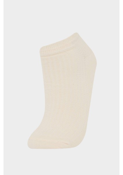 Kadın 5'li Pamuklu Patik Çorap F5431AXNS