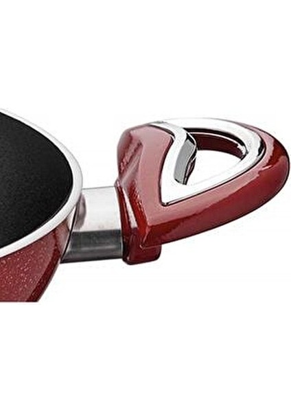 Granit Yumurta Tavası 22 cm Kırmızı Teflon Kaplama ile Sağlıklı Pişirme 1 Parça fırsatları