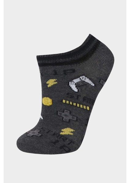 Erkek Çocuk 5'li Pamuklu Patik Çorap