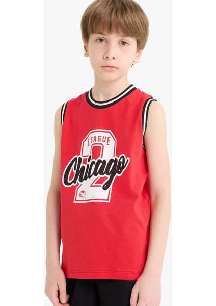 Erkek Çocuk 2'li Takım Baskılı Atlet Beli Lastikli Şort F5850A825SM