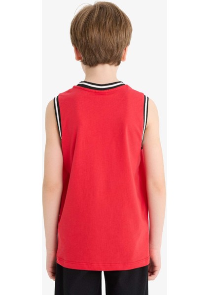 Erkek Çocuk 2'li Takım Baskılı Atlet Beli Lastikli Şort F5850A825SM