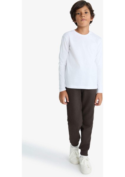 Erkek Çocuk Beli Paçası Lastikli Cepli Jogger Eşofman Altı C7635A825WN