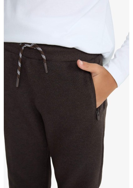 Erkek Çocuk Beli Paçası Lastikli Cepli Jogger Eşofman Altı C7635A825WN