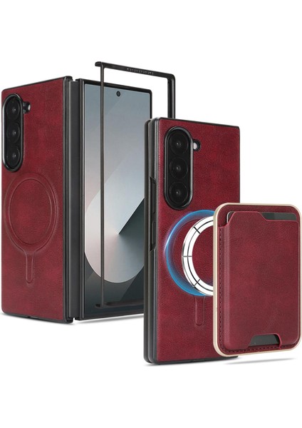 Samsung Galaxy Z Fold6 Için Ultra Ince Halka Manyetik Kart Kılıfı (Yurt Dışından)