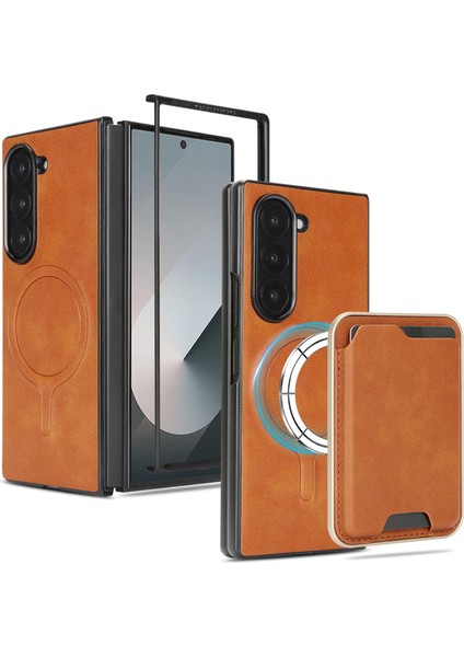 Samsung Galaxy Z Fold7 Için Ultra Ince Halka Manyetik Kart Kılıfı (Yurt Dışından)