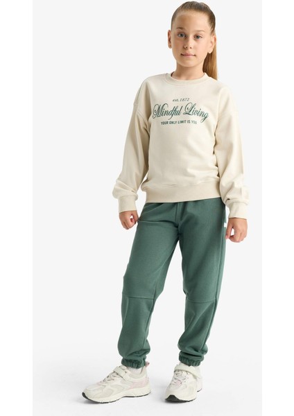 Kız Çocuk Beli Lastikli Jogger Eşofman Altı F0389A825AU