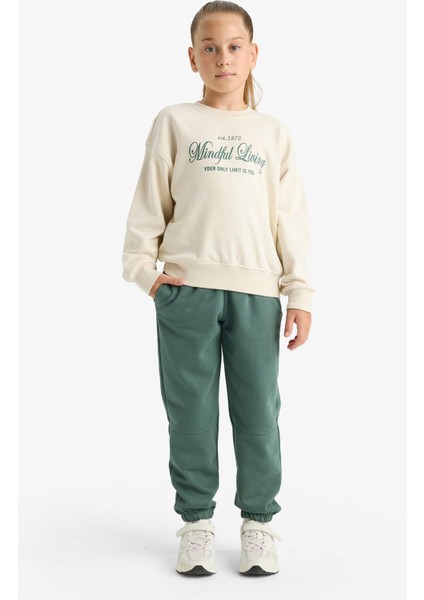 Kız Çocuk Beli Lastikli Jogger Eşofman Altı F0389A825AU