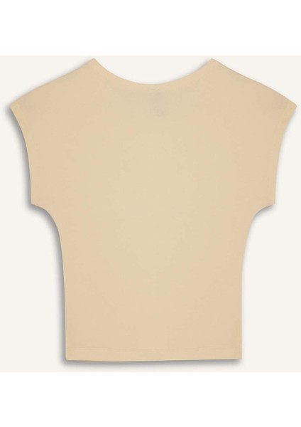 Slim Fit Dar Kesim Bisiklet Yaka Basic Düz Modal Kısa Kollu Tişört F0685AX25SP