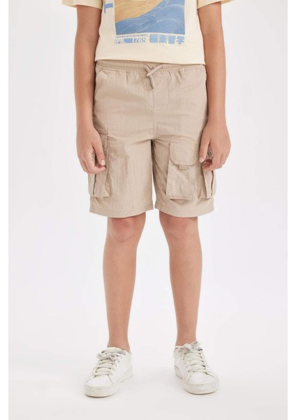Erkek Çocuk Kargo Fit Paraşüt Şort C3527A825HS