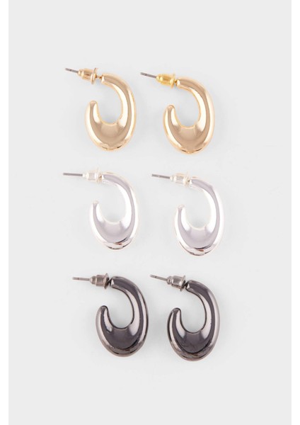 Kadın 3'lü Halka Küpe F5975AXNS