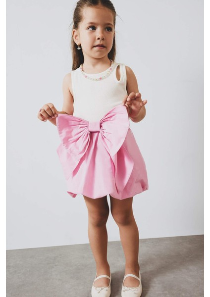 Kız Bebek Beli Lastikli Poplin Etek F5797A525SM