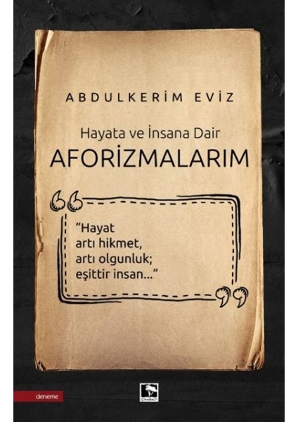 Aforizmalarım