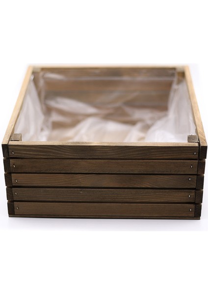 Ahşap Kahverengi Saksı Küçük Boy fiyatları