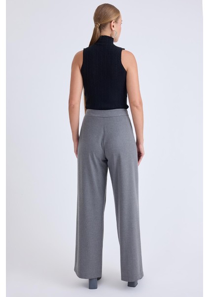 Pileli Geniş Paça Pantolon indirimleri