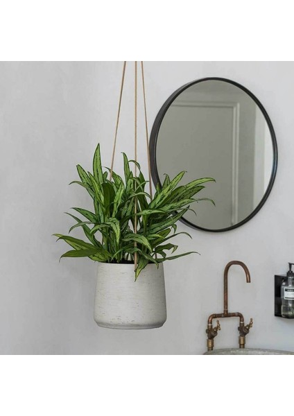 Patt M Gri Askılı Fiberstone Saksı Krem fiyatları