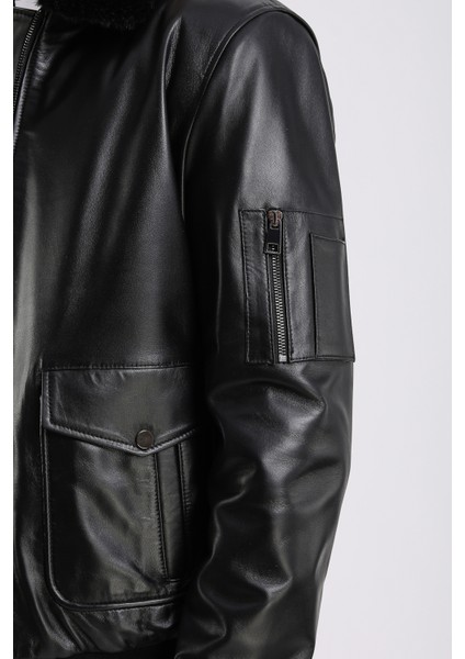 Alexandr Erkek Pilot Deri Mont